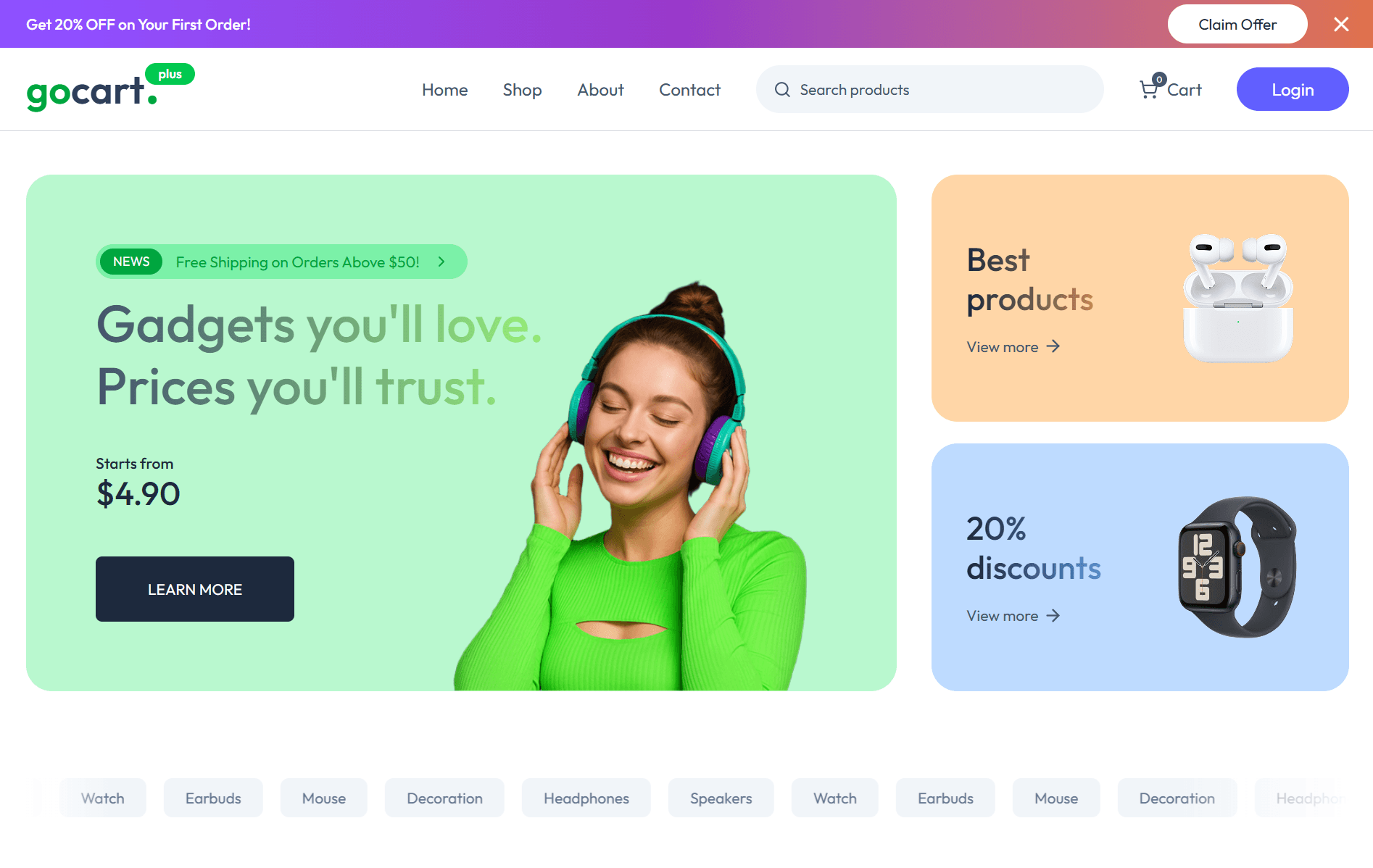 GoCart multi-vendor marketplace