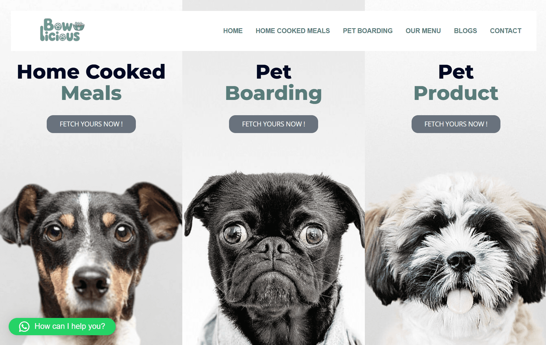 Bowlicious restaurant website