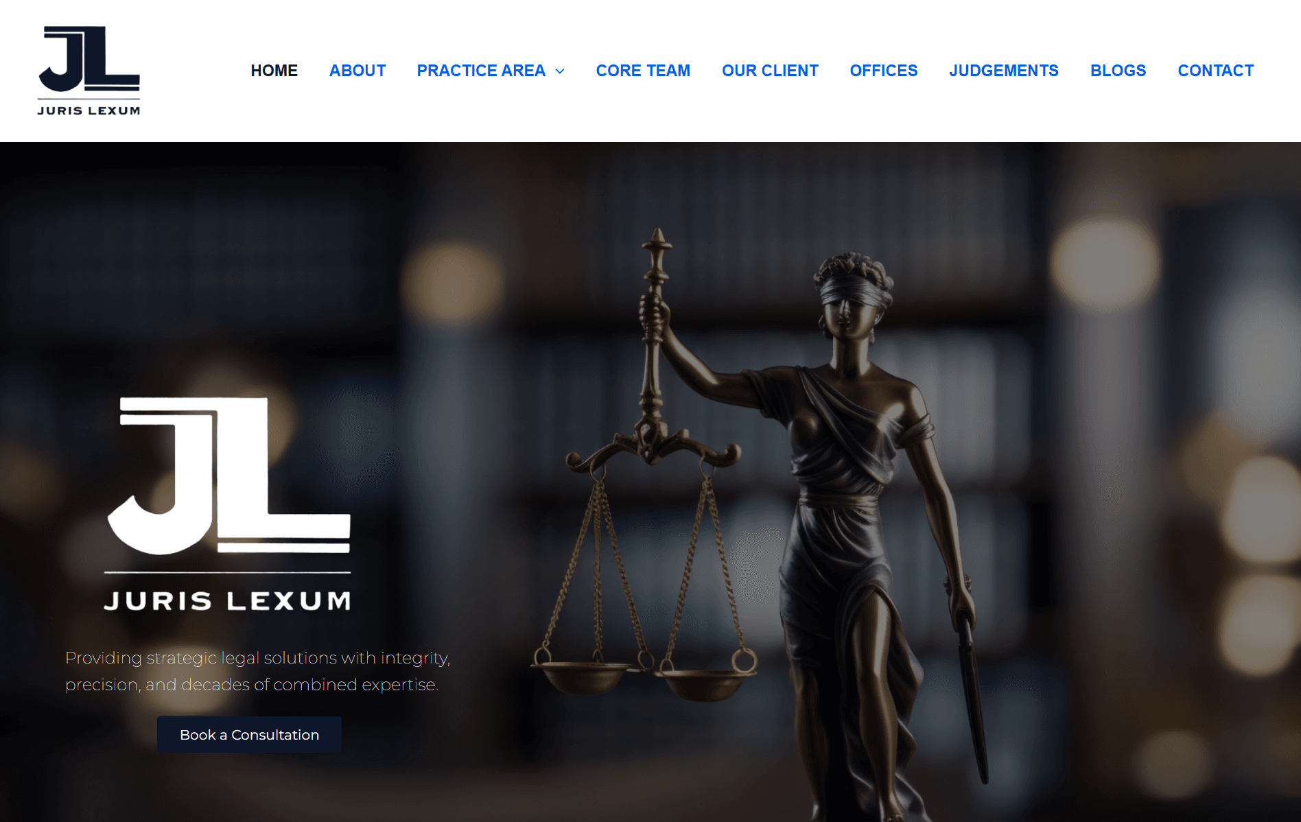 Juris Lexum law firm website
